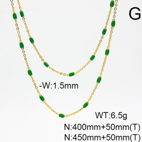 Stainless Steel Necklace  6N3001454vhkl-908