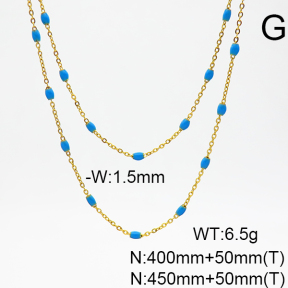 Stainless Steel Necklace  6N3001456vhkl-908
