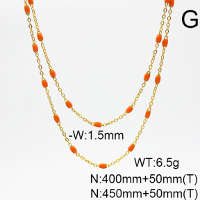 Stainless Steel Necklace  6N3001462vhkl-908