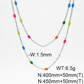Stainless Steel Necklace  6N3001465bhil-908
