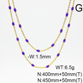 Stainless Steel Necklace  6N3001466vhkl-908
