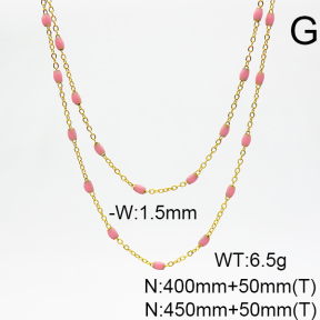 Stainless Steel Necklace  6N3001468vhkl-908