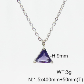 Stainless Steel Necklace  6N4003707bbov-G037