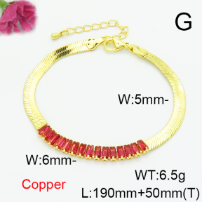 Fashion Copper Bracelet  F6B405605vbll-L002
