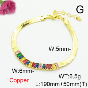 Fashion Copper Bracelet  F6B405608vbll-L002