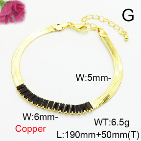 Fashion Copper Bracelet  F6B405609vbll-L002