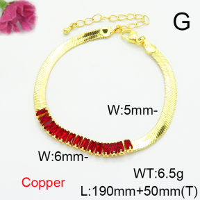 Fashion Copper Bracelet  F6B405610vbll-L002