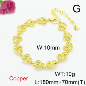 Fashion Copper Bracelet  F6B405629bhva-L002