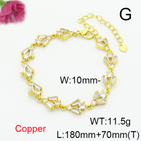 Fashion Copper Bracelet  F6B405630bhva-L002