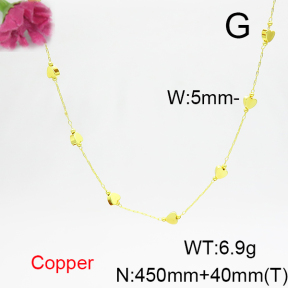 Fashion Copper Necklace  F6N200260blla-L002