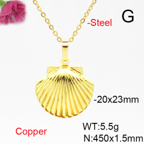 Fashion Copper Necklace  Locket  F6N200269vail-L002