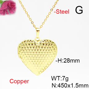Fashion Copper Necklace  Locket  F6N200270vail-L002