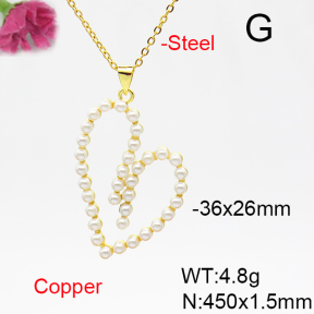 Fashion Copper Necklace  Locket  F6N300833vbll-L002