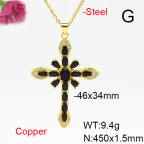 Fashion Copper Necklace  F6N405158bbml-L002