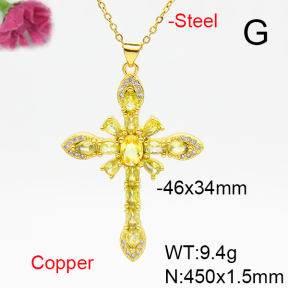Fashion Copper Necklace  F6N405162bbml-L002