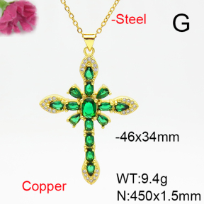 Fashion Copper Necklace  F6N405164bbml-L002