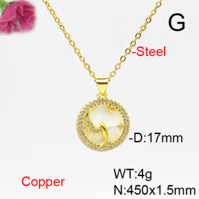 Fashion Copper Necklace  F6N405165baka-L002