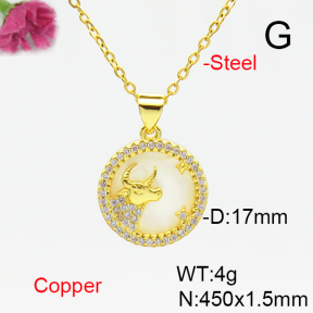 Fashion Copper Necklace  F6N405166baka-L002