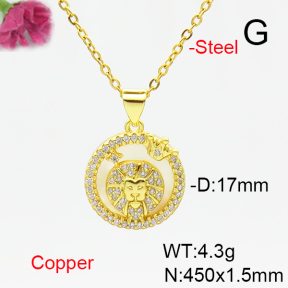 Fashion Copper Necklace  F6N405169baka-L002