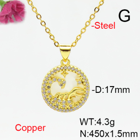 Fashion Copper Necklace  F6N405170baka-L002