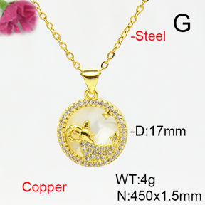 Fashion Copper Necklace  F6N405171baka-L002