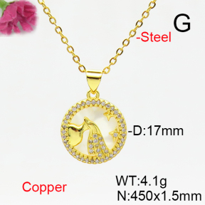 Fashion Copper Necklace  F6N405173baka-L002