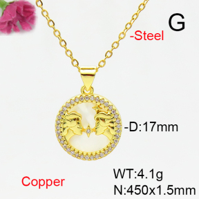 Fashion Copper Necklace  F6N405174baka-L002