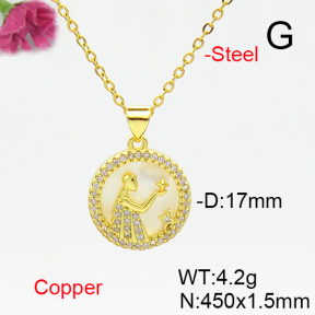Fashion Copper Necklace  F6N405175baka-L002