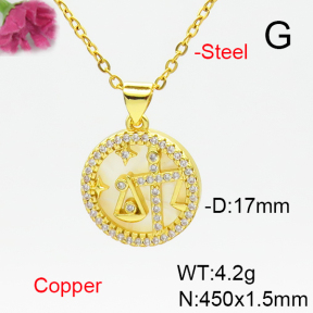 Fashion Copper Necklace  F6N405176baka-L002