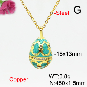 Fashion Copper Necklace  F6N405177ablb-L002