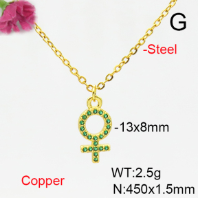 Fashion Copper Necklace  F6N405182vail-L002