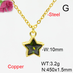Fashion Copper Necklace  F6N405185vail-L002
