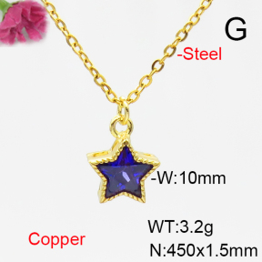Fashion Copper Necklace  F6N405186vail-L002