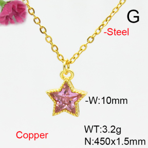 Fashion Copper Necklace  F6N405187vail-L002