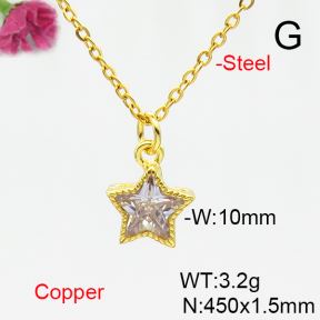 Fashion Copper Necklace  F6N405188vail-L002