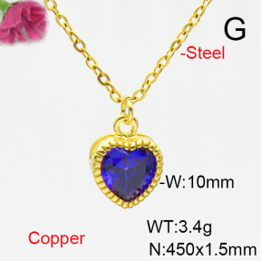 Fashion Copper Necklace  F6N405191vail-L002