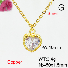 Fashion Copper Necklace  F6N405192vail-L002