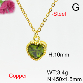 Fashion Copper Necklace  F6N405193vail-L002