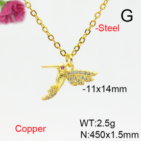 Fashion Copper Necklace  F6N405194vail-L002