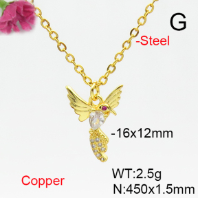 Fashion Copper Necklace  F6N405195vail-L002