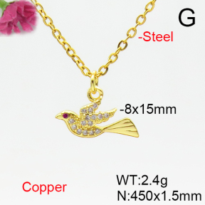 Fashion Copper Necklace  F6N405203vail-L002