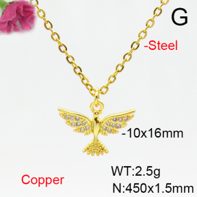 Fashion Copper Necklace  F6N405208vail-L002