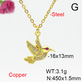 Fashion Copper Necklace  F6N405209vail-L002