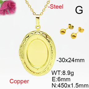Fashion Copper Sets  Locket  F6S004942vail-L002