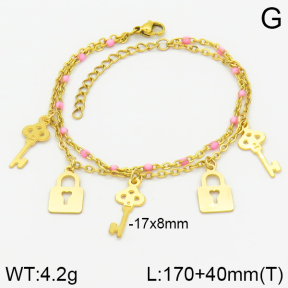 Stainless Steel Bracelet  2B3001466bbov-350