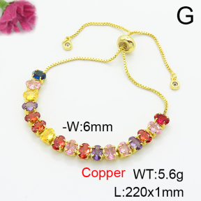 Fashion Copper Bracelet  F6B405655bbov-L017