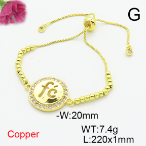Fashion Copper Bracelet  F6B405667vbmb-L017