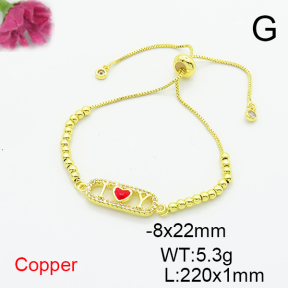 Fashion Copper Bracelet  F6B405675ablb-L017
