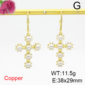 Fashion Copper Earrings  F6E404434ahjb-L017