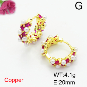 Fashion Copper Earrings  F6E404453bhva-L017